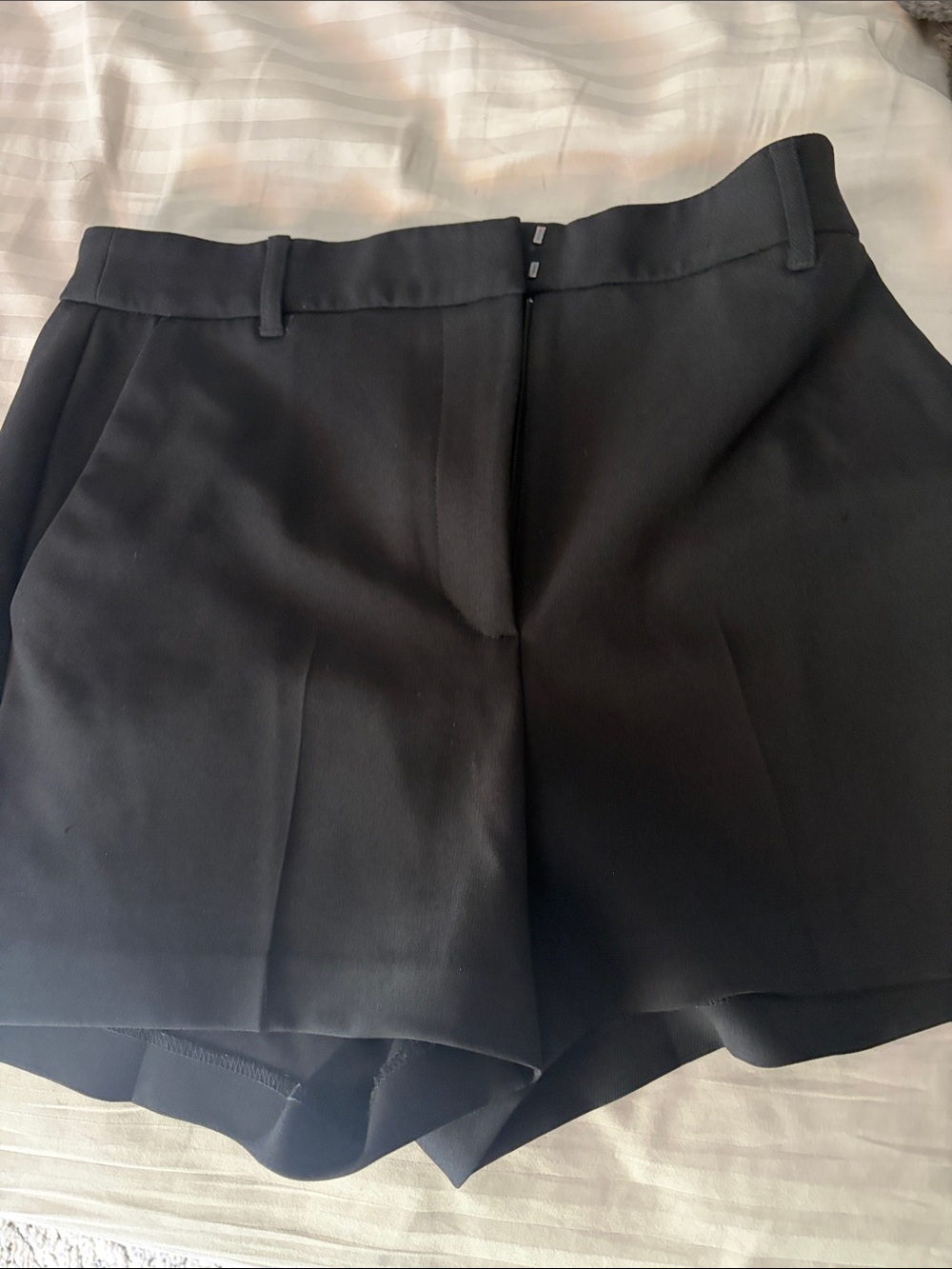 Express Black High-Waist Tailored Shorts